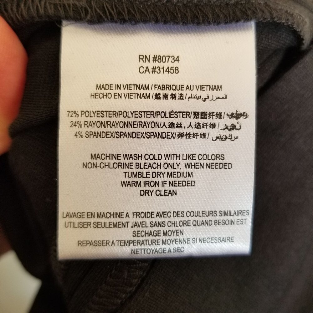 Bcbgeneration Double Zipper Black Mini Skirt Sz 6 - image 5